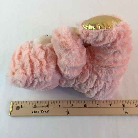Animal Adventure Pink Teddy Bear 8" Plush Gold You Are My Sunshine Heart - Picture 9 of 9